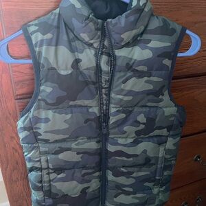 GAP Kids Green Camouflage Vest